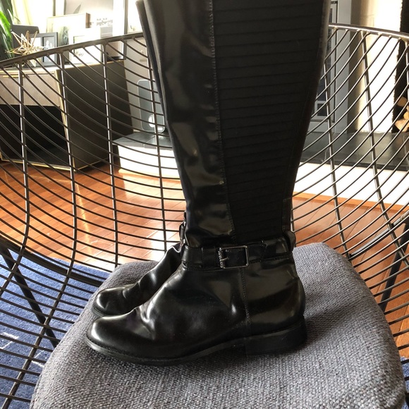 Calvin Klein knee high leather riding boots NEW nw - Picture 7 of 8